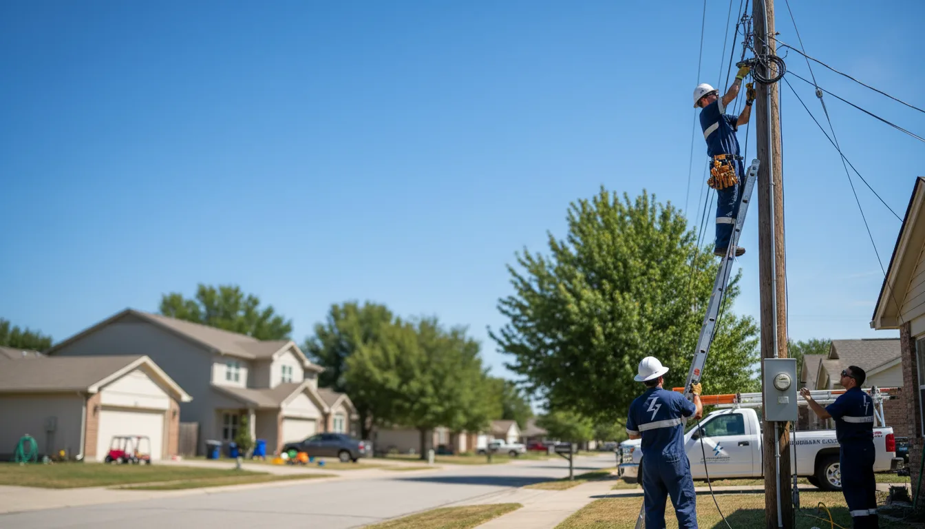 Residential electrician providing installation services in Zanesville, OH